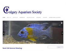 Tablet Screenshot of calgaryaquariumsociety.com